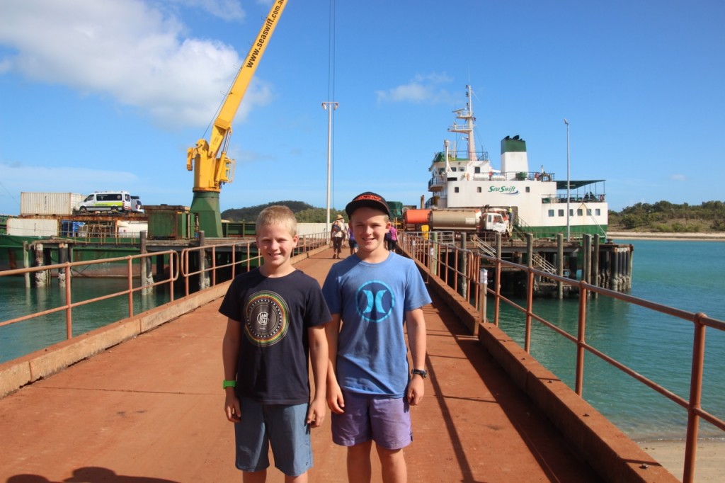 About to board MV Trinity Beach