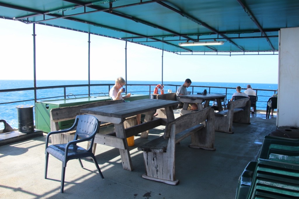 Our B Deck sailing along the Great Barrier Reef