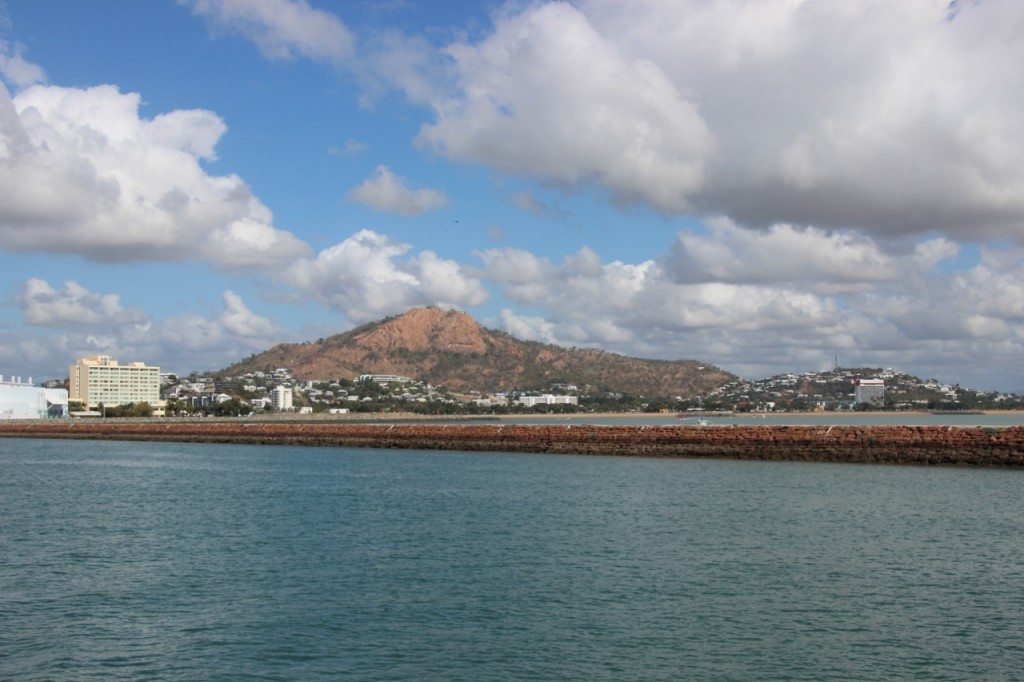 View of Townsville from the ferry to Magnetic Island.